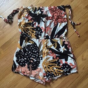 Floral Print Romper
